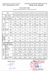 BẢNG PHÂN LỊCH TRỰC Từ 8-9 đến 14-9-2025
