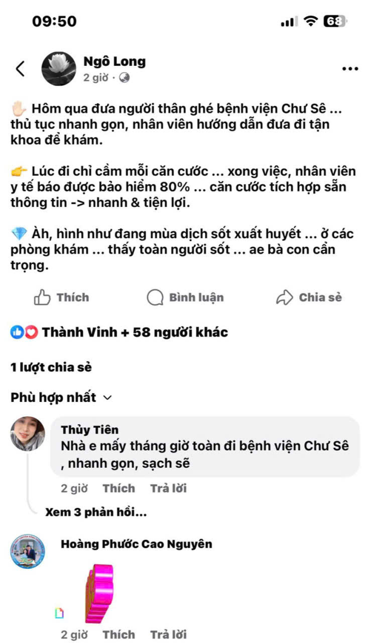 Ý kiến tích cực của người bệnh- Động lực để cải tiến chất lượng