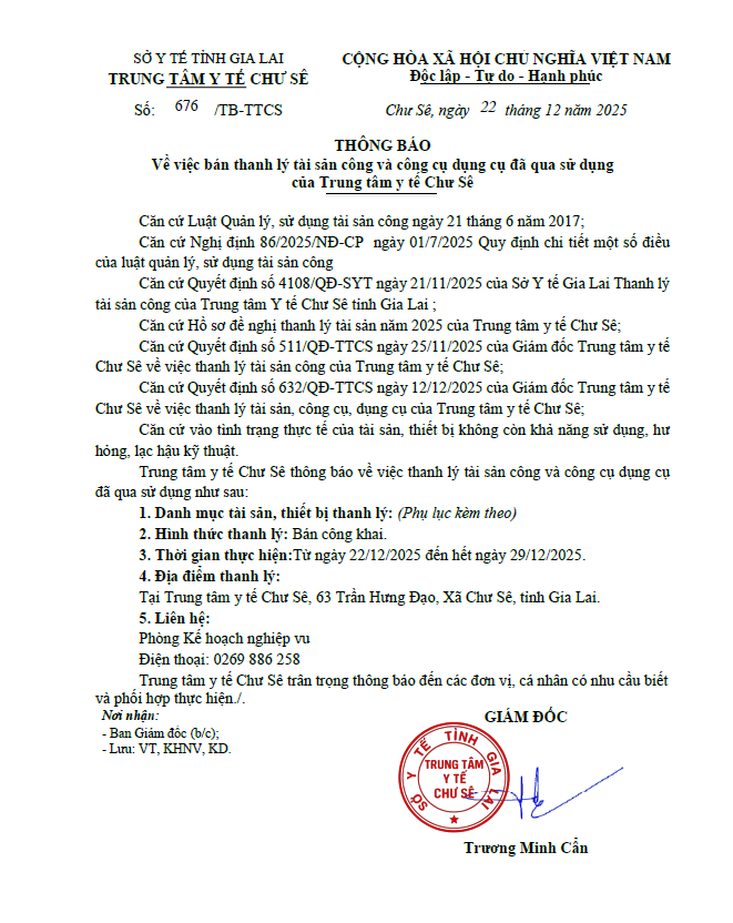 Thanh lý tài sản